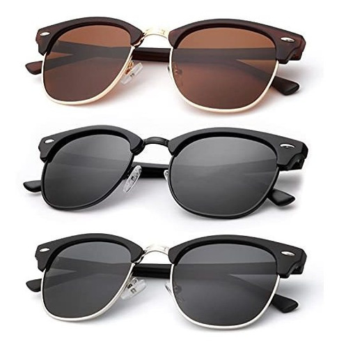 Gafas De Sol - Unisex Polarized Retro Classic Trendy Stylish