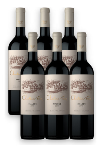 Chateau Vieux Vino Tinto Malbec Caja X6u 750ml Mendoza 