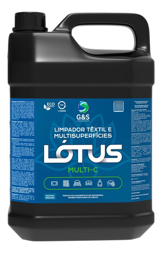 Detergente Alcalino P/ Limpeza De Sofa Multi-c 5l Lotus G&s