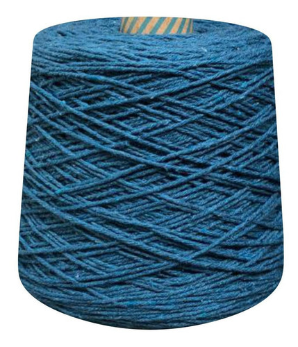 Barbante Colorido Número 6 Fios Para Crochê 1 Kg Prial Cor Azul-petróleo