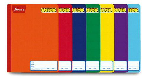 Cuaderno Collage Norma Doble Raya Color 3 Pz Color Unicolor