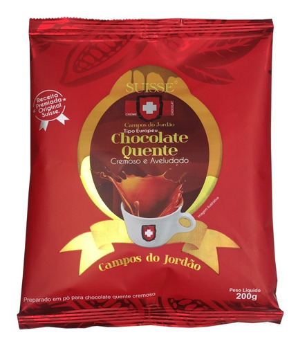 Chocolate Quente Cremoso Pó - Suisse Chocolat - 5 Pac X 200g
