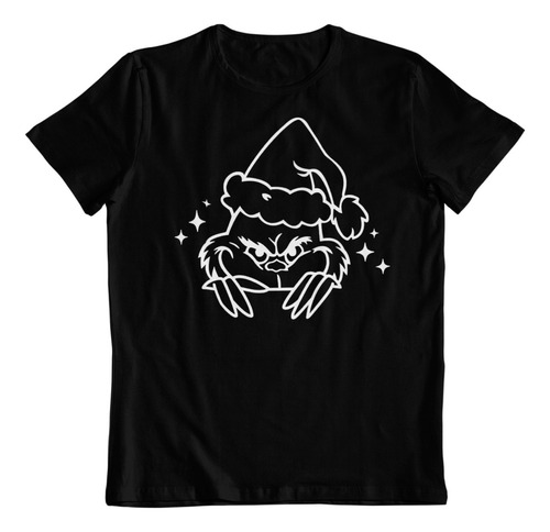 Polera Algodon Estampada Dtf Como El Grinch Robo La Navidad