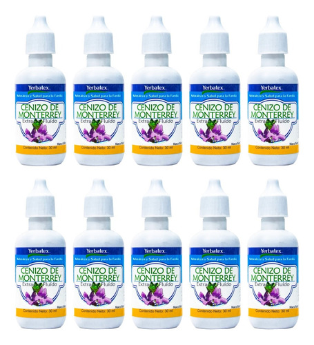 10 Té De Cenizo De Monterrey En Gotas 30ml