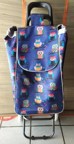 Carrito De Mercado Elegante Plegable Con Bolsa