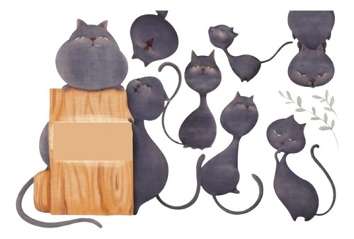 Imágenes Digitales Gatitos Negros Acuarela 33497614