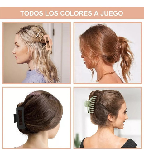 Pinzas For El Cabello, Garra Fuerte For Pelo Mujer 10 Pcs