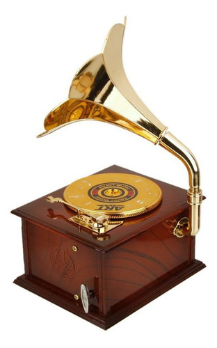 Discoteca Artística Con Forma De Fonógrafo De Gramófono De