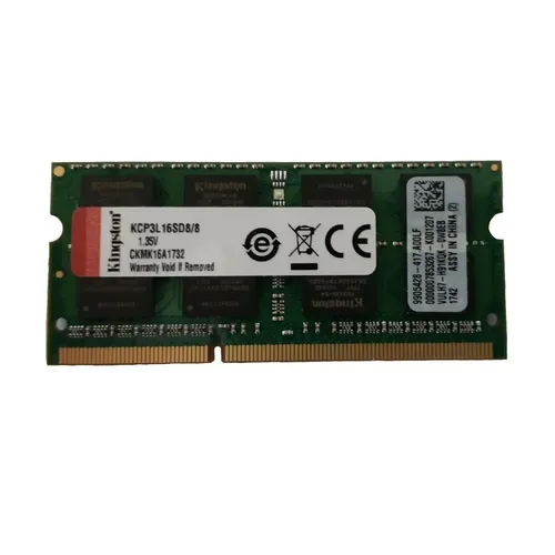 Memória RAM Kingston 8GB DDR3L SODIMM 1600MHz para Notebooks