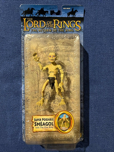 The Lord Of The Rings. Smeagol Super Poseable W/ Ring Toybiz