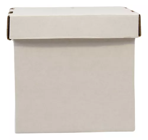 Caja de cartón cuadrada profunda con tapa, 10 x 10 pulgadas, caja de regalo  blanca profunda, 2 paquetes de 4 (8 en total)