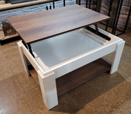 Imagen 4 de 8 de Mesa Ratona Elevable Moderna 90x60 Cm