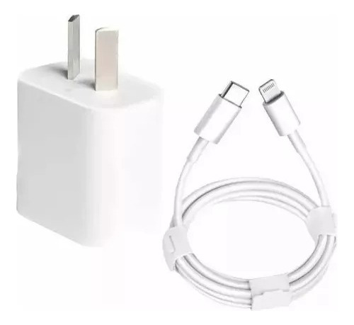 Cargador Carga Rapida 20w + Cable Usb-c Para iPhone 11/14