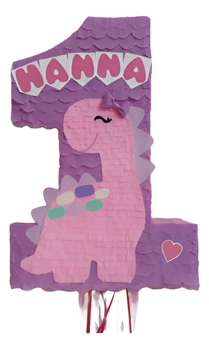 Piñata Dinosaurio Número- Envíos A Todo El País!