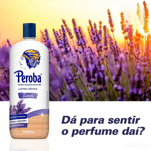 2 Unid. Lustra Móveis Peroba King 500ml Lavanda Perfuma