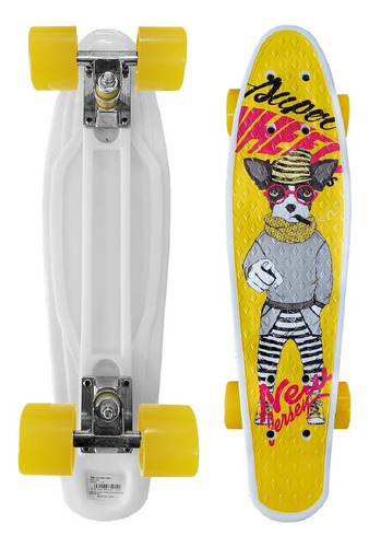 Skate Penny Board Patineta Yellow Dog Niños / Lhua