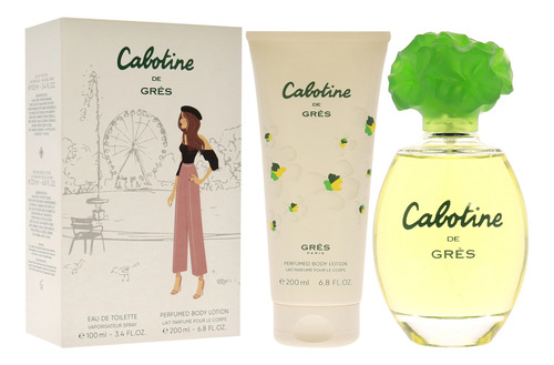 Cabotine By Parfums Gres Para Mujer, Set De Regalo De 2 Piez