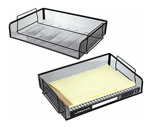 Conjunto De Bandejas De Documentos Apilables De Alambre...