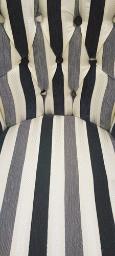 Sillón Individual Mardam Premium Romántico Gris