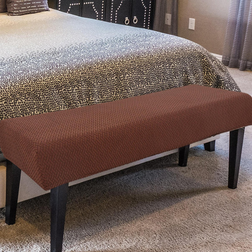 Funda De Asiento Para Banco De Comedor Funda Marrón