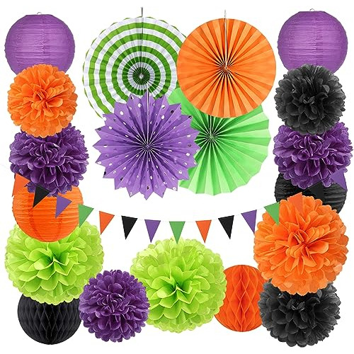 Decoraciones De Fiesta De Halloween, Color Negro, Morado, Na