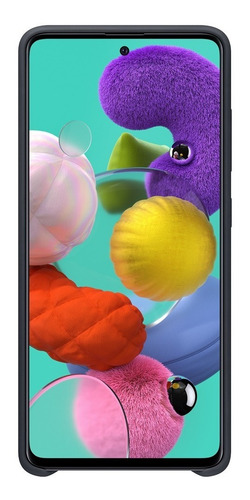 Capa Protetora De Silicone Preto Celular Samsung Galaxy A51