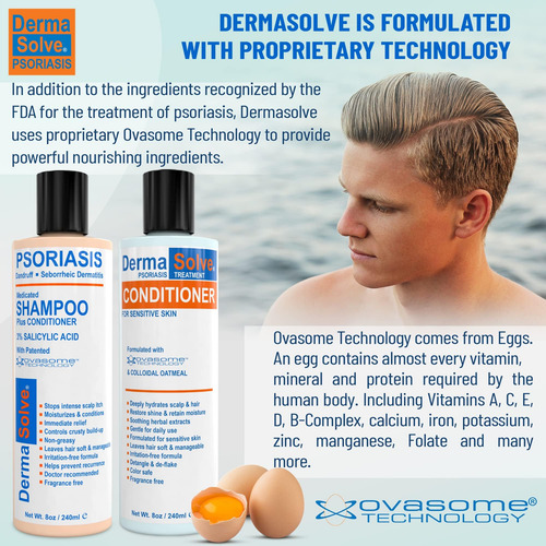 Dermasolve ChampĂș Medicado Sin Psoriasis Y Caspa Del Cuero C