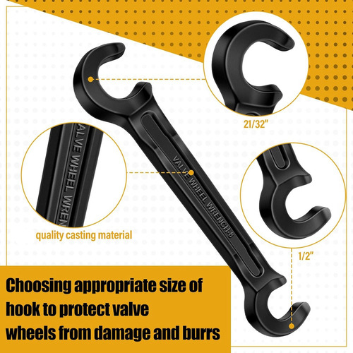 Llave De Válvula De Doble Extremo Ruedas De Válvula Manual D