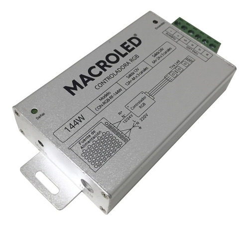 Imagen 5 de 8 de Controlador Rgb Remoto Radio Frecuencia 10mt Pack X 2