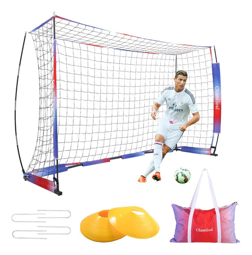 Red De Portería Portátil Para Fútbol - Plegable E Instantáne