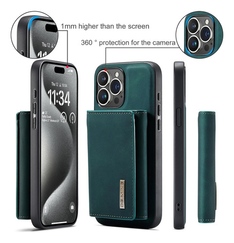 Funda Tipo Cartera Con Atracción Magnética For iPhone