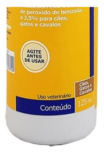 Shampoo Dermatológico Peroxydex Spherulites Virbac 125ml N/a