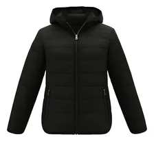 Chamarra Mujer Teens Ultraligera Chaqueta Gorro Casual Dama