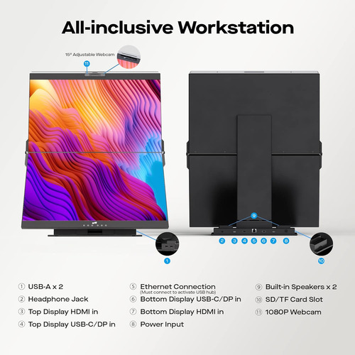 Mobile Pixels Geminos - Monitores De Computadora Apilados