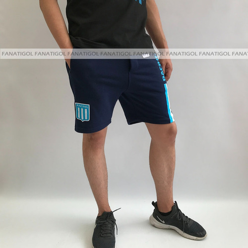 Imagen 4 de 10 de Bermuda Rustica De Algodón Racing Club Oficial