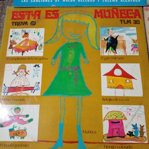 Combo Lote 12 Discos De Vinilo Infantil Retro Antiguo