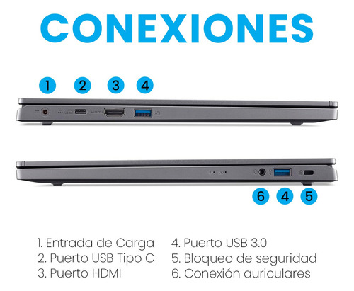 Notebook Aspire 5 15 A515-48M-R9NG gris oscuro - AMD Ryzen 7