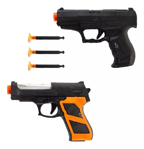 Mini Arminha De Brinquedo Lança Dardos Nerf Pistola Pressão