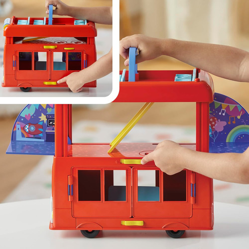 Peppa Pig Juego De Autobús De Fiesta 2 En 1 Con 3 Figuras Y