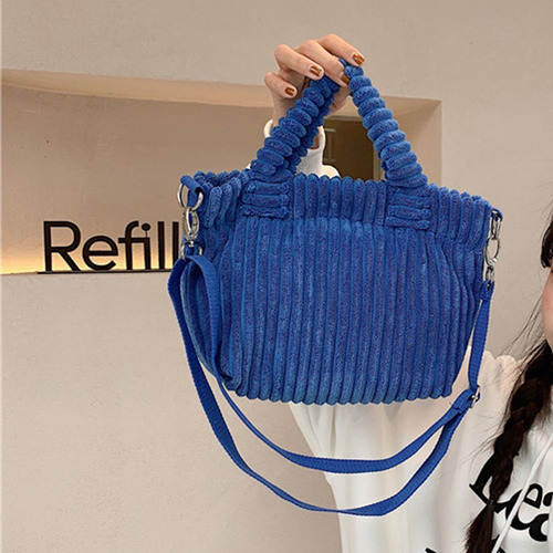 Bolso De Mano Dheld Diagonal Pequeño De Pana, Bonito Bolso D