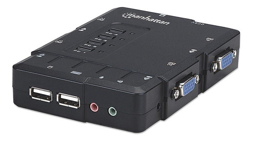 Switch Kvm Intellinet 151269 4 Puertos Con Cables Compacto
