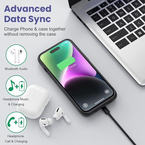 Funda Con Batería Para iPhone 14 Pro Max/14 Plus/13 Pro M...
