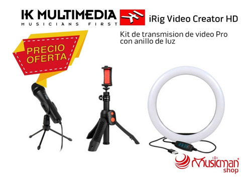 Imagen 3 de 5 de Irig Video Creator Hd Bundle Kit De Transmisión Y Video Pro