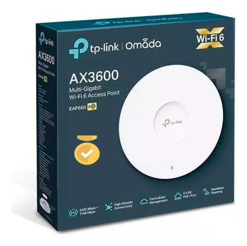Access Point Wireless Ax3600 Tp-link Eap660 Wifi 6 Dual Band