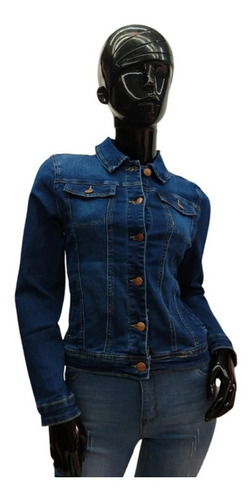 Imagen 3 de 10 de Chamarra De Mezclilla Chaqueta Mujer Dama Juvenil Casual