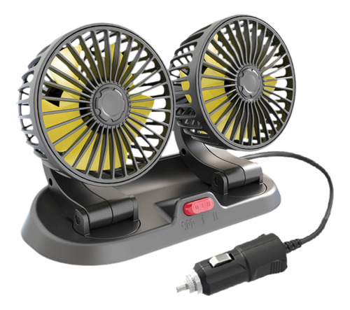 Ventilador De Refrigeración Genérico Para Coche Amarillo