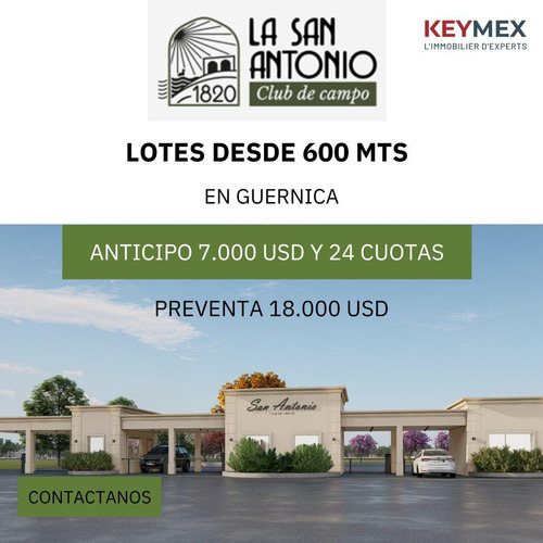 Lotes Preventa Club De Campo La San Antonio 635 Mts  Restaurant Pileta Eco Granja