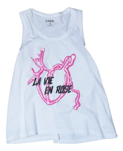 Maria Cher Musculosa La Vie En Rose Blanca