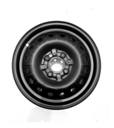 Roda De Ferro Aro 13 Fiat Fiorino Furgão Uno Mille Palio Cor Preto