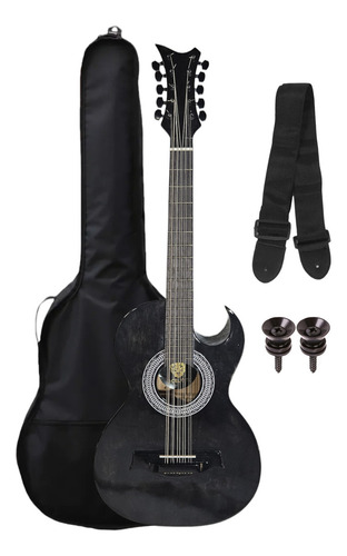 Bajo Quinto Negro Electroacústico Ocelotl® 10 Cuerdas Acabado del cuerpo Barnizado Orientación de la mano Diestro